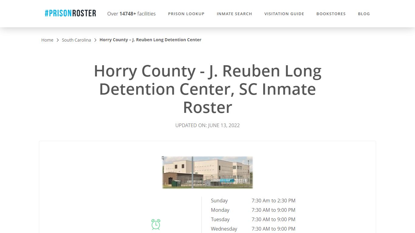 Horry County - J. Reuben Long Detention Center - Prisonroster